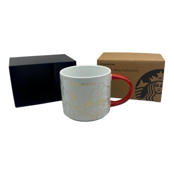 STARBUCKS NETHERLANDS Holiday Christmas You Are Here Series Coffee Tea Mug 14 oz - Picture 8 of 9